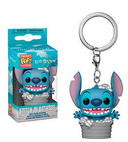 Funko Pocket - Disney: Lilo & Stitch - Keychain Stitch In Bathtub - Disney - Lilo And Stitch - #1 FUNKO POP #1 - Produto Original
