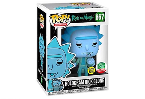 Funko Pop! ⁠Hologram Rick Clone Glow In The Dark-Rick And Morty-667