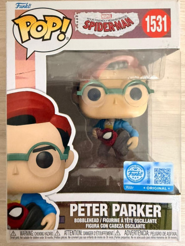 Funko Pop - Peter Parker Spider-man #1531 - Produto Original