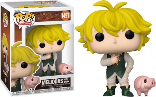 Funko Pop! & Buddy: The Seven Deadly Sins - Meliodas With Hawk-The Seven Deadly Sins-1497