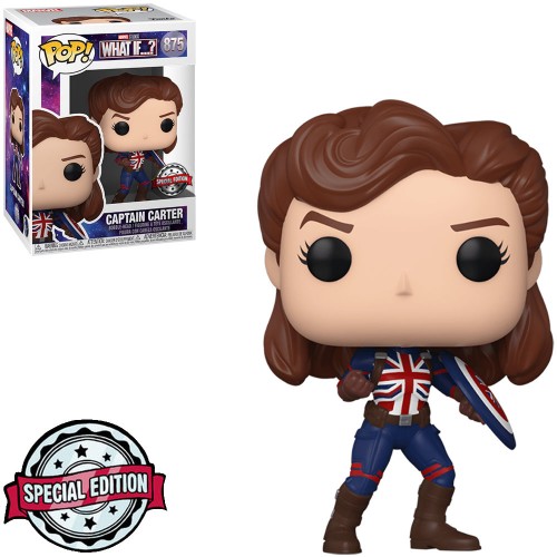 Funko Pop!® Captain Carter 875 What If...? Exclusivo Pop! Marvel What If...? #875 - Produto Original