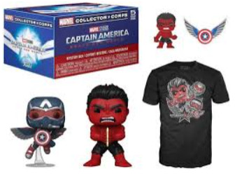 Funko Pop! - Collector Corps Box: Marvel - Captain America: Brave New World  (tamanho M)-Marvel Avengers-410