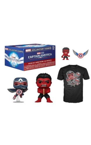 Funko Pop! - Collector Corps Box: Marvel - Captain America: Brave New World  (tamanho Xl )-Marvel Avengers-410