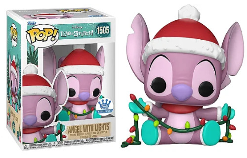 Funko Pop  - Lilo and Stitch - Angel with Lights 1505 (FUNKOSHOP) (CAIXA DANIFICADA)-Lilo And Stitch-1505