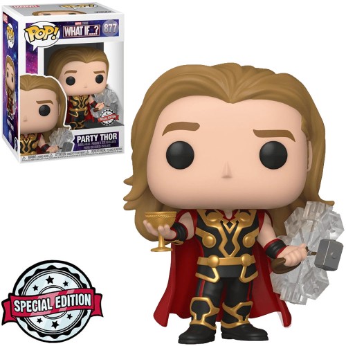 Funko Pop!® Party Thor 877 What If...? Exclusivo Pop! Marvel What If...? #877 - Produto Original