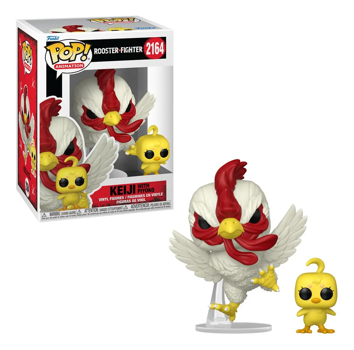 Funko Pop! - Rooster Fighter - Keiji With Piyoko #2164 Rooster Fighter #2164 - Produto Original