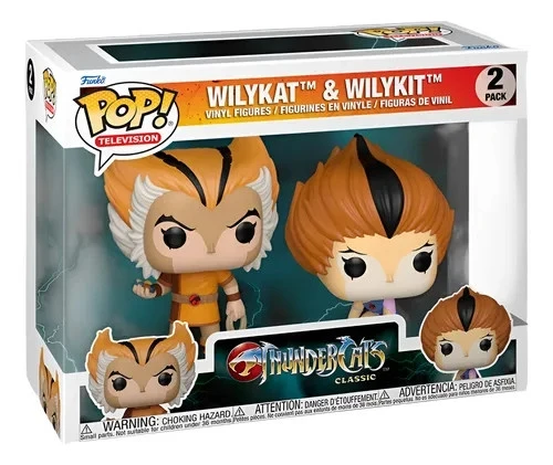 Funko Pop Wilykat & Wilykit - 2 Pack Television - Thundercats Classic #2 - Produto Original