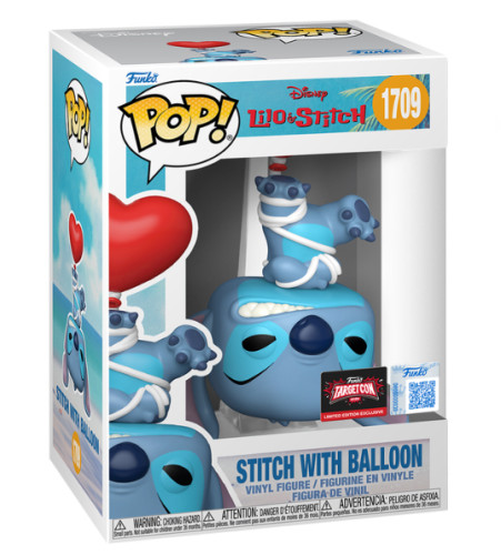 Funko Pop! Stitch with Balloon TARGET CON - CAIXA COM DETALHES.-Lilo & Stitch-1709
