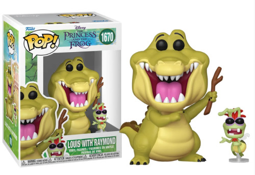 Funko Pop - A Princessa E O Sapo - Louis With Raymond 1670 - The Princess And The Frog - #1670 FUNKO POP #1670 - Produto Original