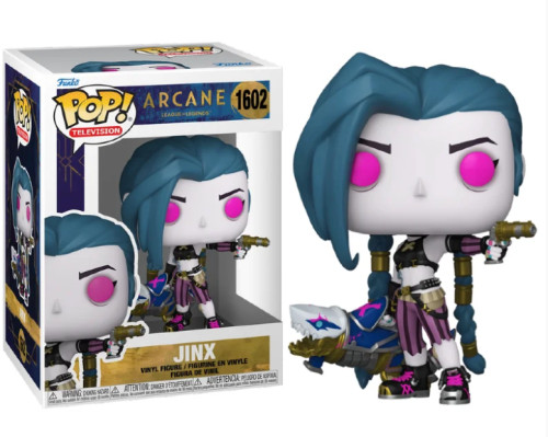 Funko Pop - Arcane: League Of Legends - Jinx 1602 - Funko Pop - #1602 FUNKO POP #1602 - Produto Original