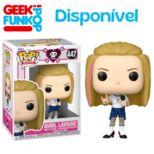 Funko Pop - Avril Lavigne Avril Lavigne #447 - Produto Original