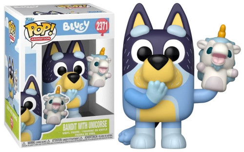 Funko Pop - Bluey - Bandit with Unicorse 2371 Funko #2371 - Produto Original