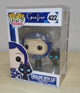 Funko Pop - Coraline  -  Coraline With Cat 422 (leve Danos Na Caixa) - Coraline - 15th Anniversary - #422