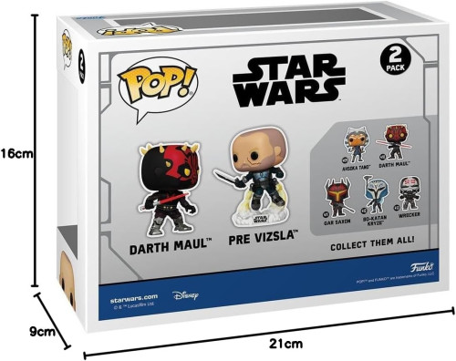 Funko Pop - Darth Maul Vs. Pre Vizsla 2 Pack - Star Wars - #0