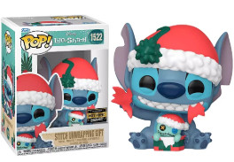 Funko Pop - Disney: Lilo & Stitch - Stitch Unwrapping Gift 1522  (HT)-Disney - Lilo And Stitch-1522