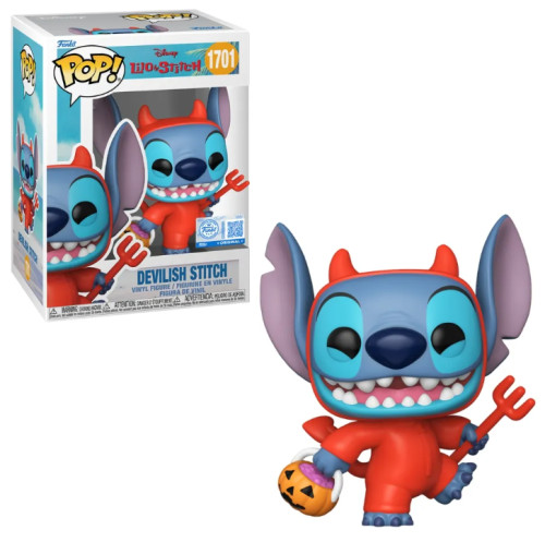 Funko Pop - Disney Lilo & Stitch - Stitch Halloween Com Chase - #1701-Disney Lilo & Stitch-1701