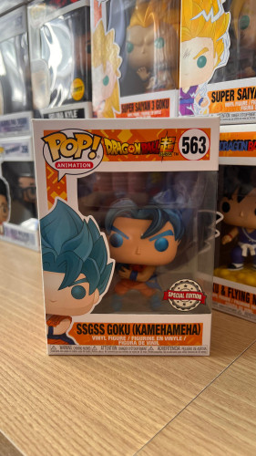 Funko Pop - Dragon Ball Super - Ssgss Goku Kamehameha 563 Especial Edition Dragon Ball #563 - Produto Original