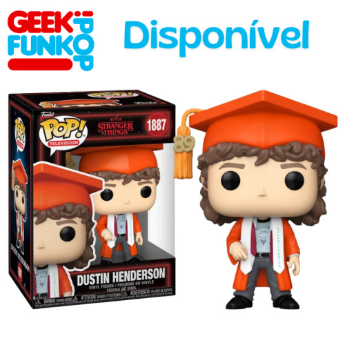 Funko Pop - Dustin Henderson Stranger Things #1887 - Produto Original