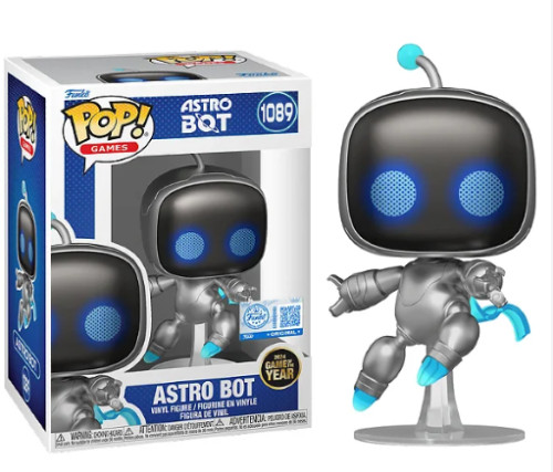 Funko Pop - Games: Astro Bot - Astro Bot 1089 (Metallic) FUNKO POP #1089 - Produto Original