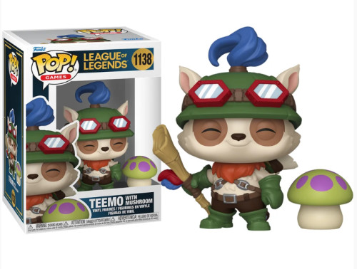 Funko Pop - Games: League Of Legends - Teemo With Mushroom 1138 - League Of Legends - #1138 FUNKO POP #1138 - Produto Original