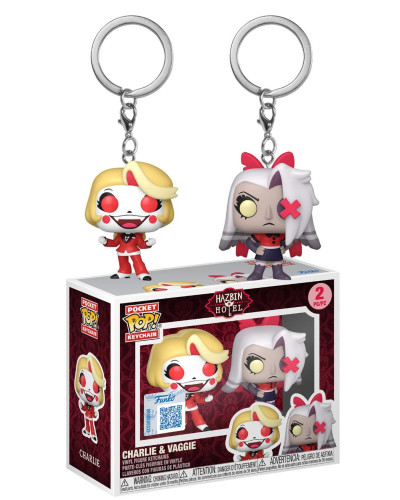 Funko Pop - Hazbin Hotel - 2 Pack Keychain Charlie & Vaggie