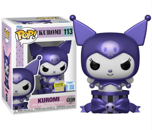 Funko Pop - Hello Kitty: Sanrio - Kuromi Metallic 113 (sdcc25) - Animation Hello Kitty - #113 FUNKO POP #113 - Produto Original