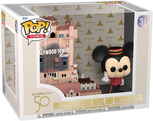Figurine Funko Pop! Town - Hollywood Tower Hotel Avec Mickey Mouse, Vinyle Occasion