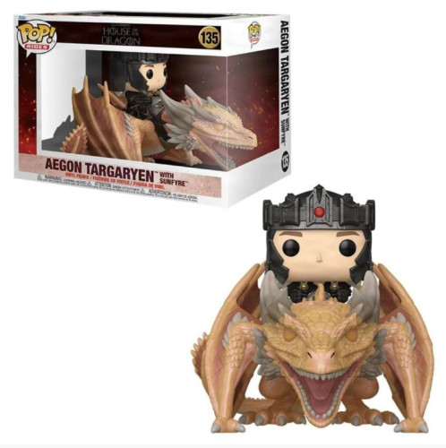 Funko Pop - House Of Dragon - Aegon Targaryen With Sunfire 135 - Hbo - #135 FUNKO POP #135 - Produto Original