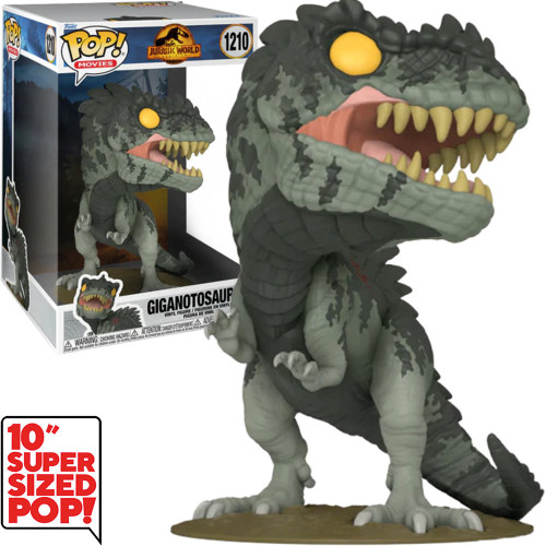 Funko Pop - Jurassic World Dominion - Giganotosaurus 1210 (10 polegadas)-Jurassic Park-1210