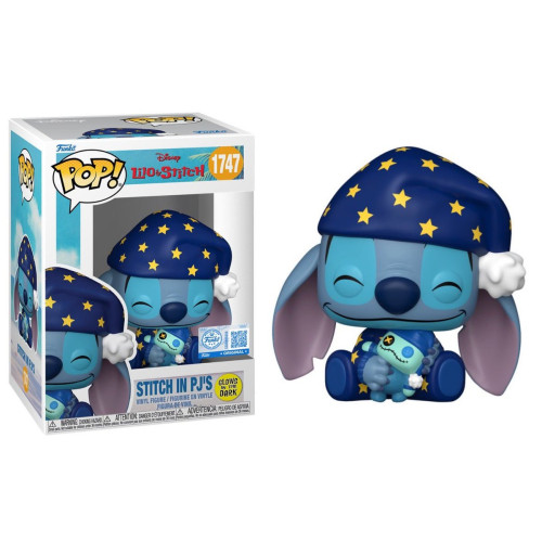 Funko Pop - Lilo & Stitch - Stitch In Pj's 1747 Gitd Disney Lilo E Stitch #1747 - Produto Original