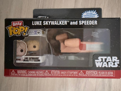 Funko Pop Bitty Rides - Luke Skywalker And Speeder Star Wars #0 - Produto Original