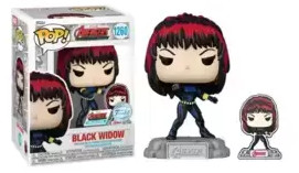 Funko Pop - Marvel: Avengers-  Black Widow With Pin 1260 (amazon) - Marvel Studios - #1260 FUNKO POP #1260 - Produto Original