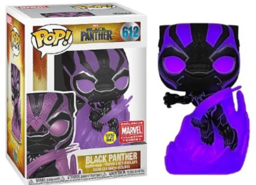 Funko Pop - Marvel: Wakanda - Black Panther 612 (glow)-Marvel Avengers-612