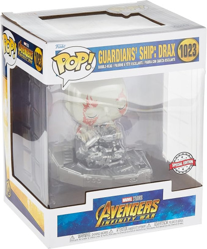 Funko Pop - Marvel Vingadores Avengers Guardians Ship Drax 1023 Exclusivo-Guardiões Da Galáxia-1023