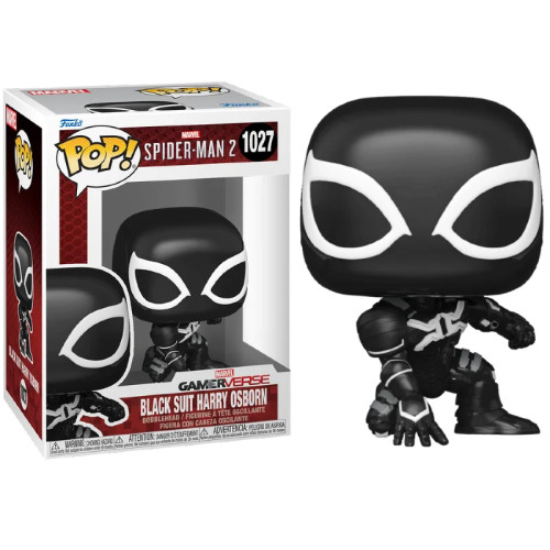 Funko Pop - Marvel's Spider-Man 2 - Black Suit Harry Osborn 1027 . #1027 - Produto Original