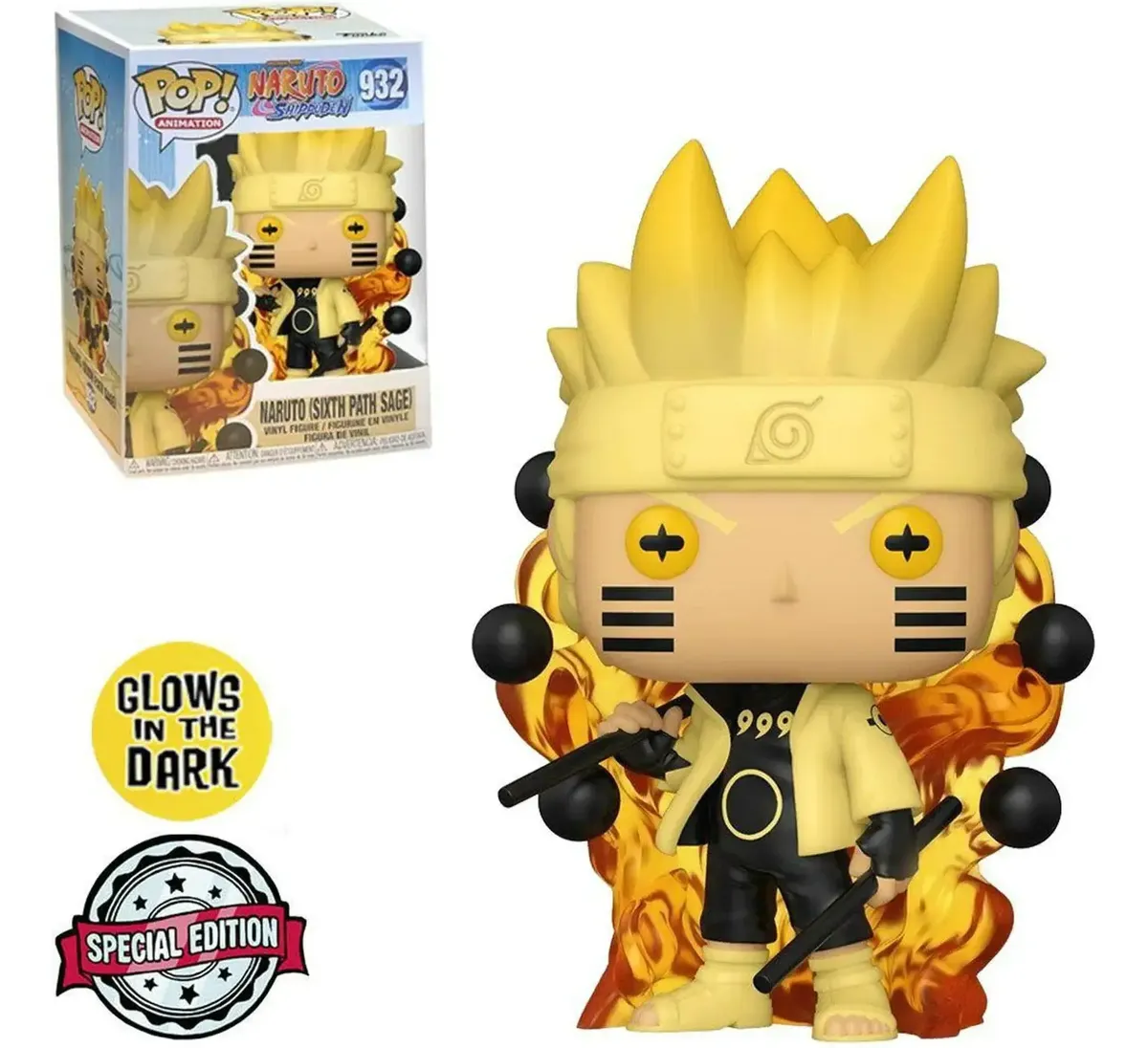 Funko Pop - NARUTO-  932 - GLOWS IN THE DARK Naruto #932 - Produto Original