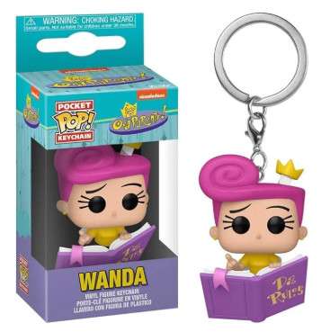 Funko Pop - Nickelodeon: Os Padrinhos Magicos - Keychain  Wanda With Rules - Nickelodeon The Fairly Oddparents - #1 FUNKO POP #1 - Produto Original