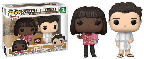 Funko Pop - Parks and Recreation - 2 Pack Donna & Ben Treat Yo' Self (Targetcon) FUNKO POP #1 - Produto Original
