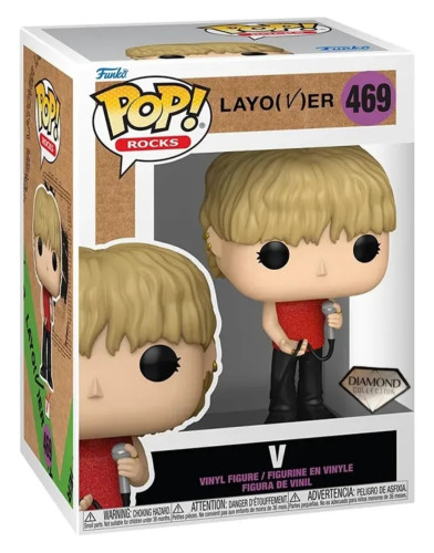Funko Pop - Rock: Bts Layo (v)er - V 469 (diamond) Rocks BTS #469 - Produto Original