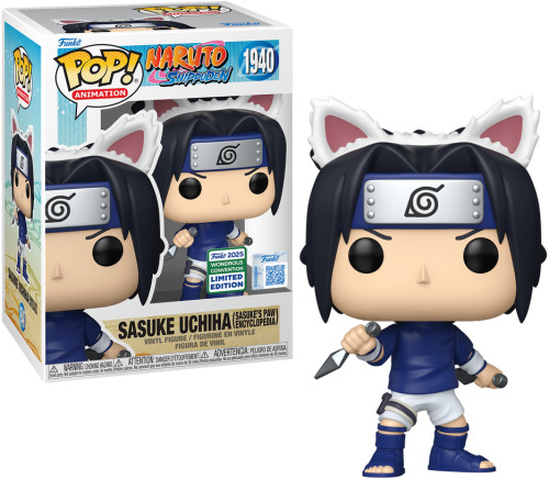 Funko Pop - Sasuke Uchiha (Sasuke's Paw Encyclopedia) - Naruto Shippuden - #1940
