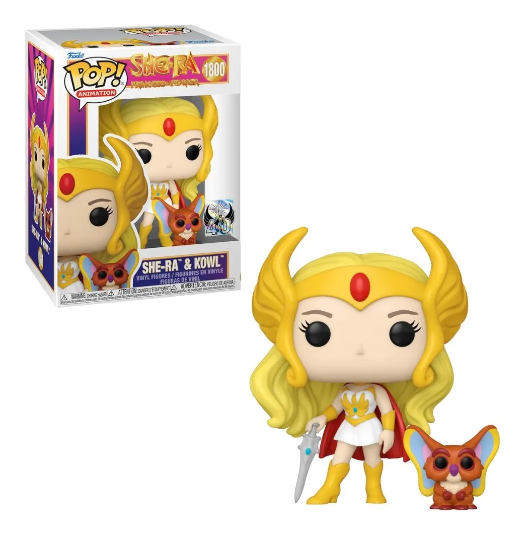 Funko Pop - She-ra & Kowl #1800 - 40th Anniversary-She-Ra: Princess Of Power 40th Anniversary-0