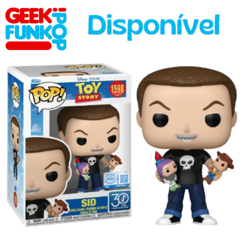Funko Pop - Sid Exclusivo Disney Toy Story #1598 - Produto Original