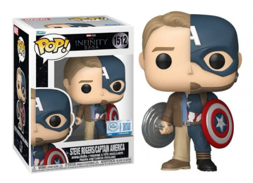 Funko Pop - Steve Roger Captain America Exclusivo-Marvel The Infinity Saga-1512