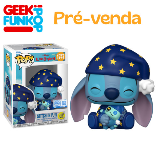 Funko Pop - Stitch In Pj's (glow) - Disney Lilo & Stitch #1747 - Produto Original