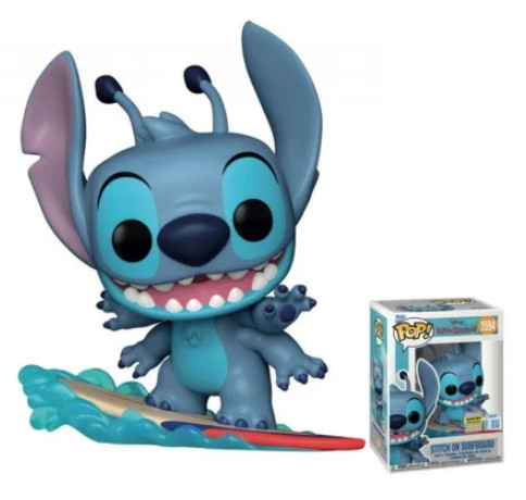 Funko Pop - Stitch On Surfboard Sdcc 25 - Disney Lilo & Stitch - #1594