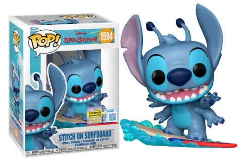 Funko Pop - Stitch On Surfboard Sdcc 25-Disney Lilo & Stitch-1594