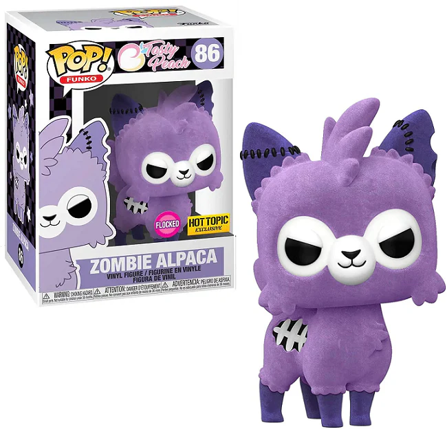 Funko Pop - Tasty Peach - Zombie Alpaca 86 (Hot topic) Flocked Tasty Peach #86 - Produto Original