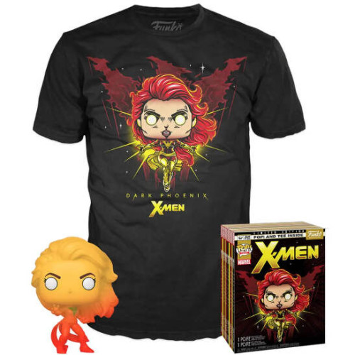Funko Pop & Tee Dark Phoenix 2019 Fall Convention (camiseta M) Marvel X-Men #422 - Produto Original