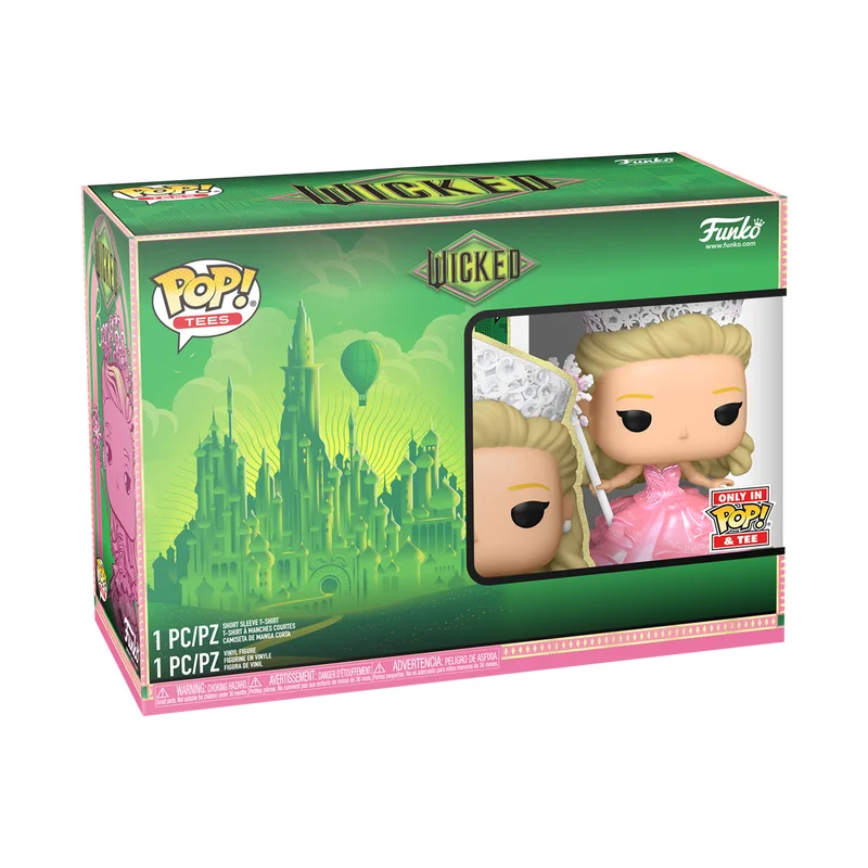 Funko Pop & Tee Glinda In Bubble Gown Tamanho M Wicked: For Good #1697 - Produto Original