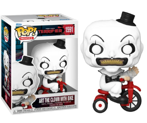 Funko Pop - Terror: Terrifier - Art The Clown With Bike 1591 - Terrifier - #1591 FUNKO POP #1591 - Produto Original
